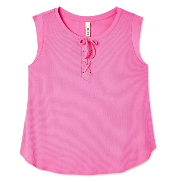 New Harper + Zoe Plus Women's Lace-Up Tank 4x - Picture 1 of 1